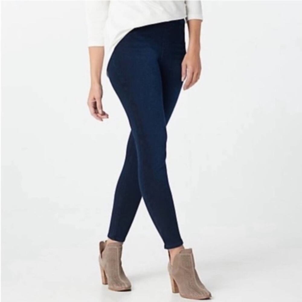 SPANX Skinny Ankle Navy Blue Jean Jeggings